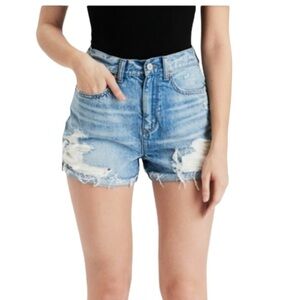 Distressed High Waist Mom Shorts | BullHead/Pacsun | Size 27